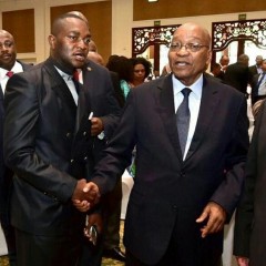 Le Président Gaston Mfumu avec le Président honoraire Jacob Zuma 